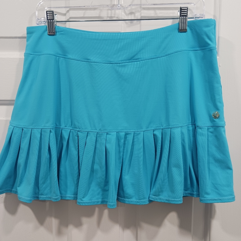 Lilly Pulitzer Luxletic Skort Turqoise Oasis L